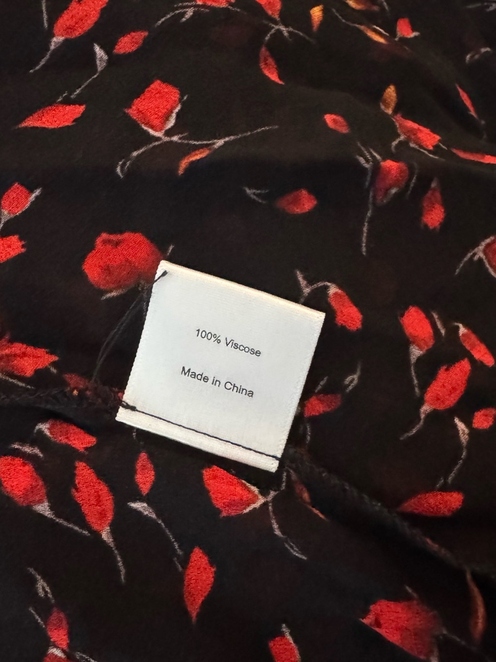 Rat & Boa Magnolia Dress XS Black Red Maxi Cute Floral - Picture 10 of 16